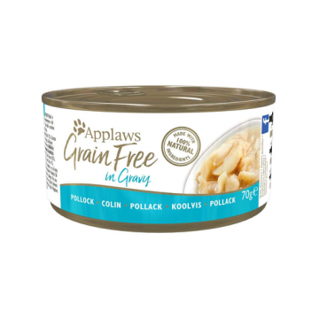 APPLAWS Grain Free hrana umeda fara cereale pentru pisici, cu ton in sos, 12 x (6x70g)