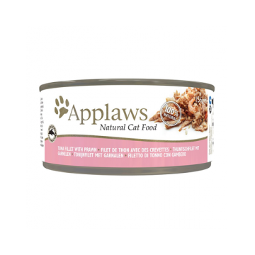 APPLAWS hrana umeda pentru pisici, ton si creveti 12 x (6 x 156 g)