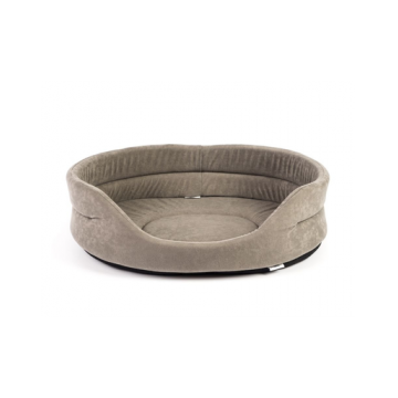 FERA Pat oval pentru caine, gri, Mărimea XXS: 41 x 34 x 14 cm