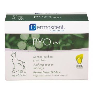 Dermoscent PYOspot 0-10 kg x 4 pipete ieftin