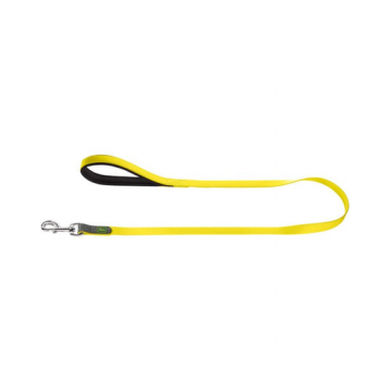 HUNTER Convenience Lesa pentru caini 1,5cm/1,2m, galben neon