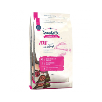 SANABELLE Hrana uscata cu pui pentru piscile adulte 4 kg (2 x 2 kg)
