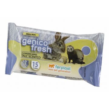 SERVETELE UMEDE ROZATOARE GENICO FRESH TALC (x15)