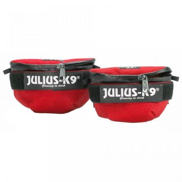 Borsetute pentru hamurile Julius K9, Mini-4, Rosu