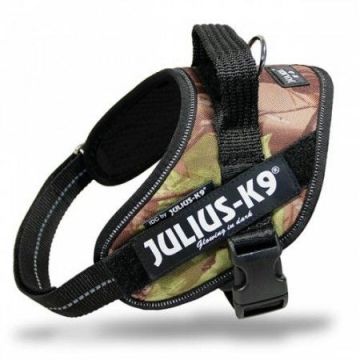 Ham K9 IDC Power, Marimea Mini, 7-15 kg, Camuflaj Woodland