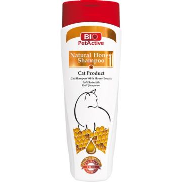 Sampon pentru pisici, Bio PetActive Natural Honey Shampoo Cats, 400 ml ieftin