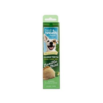 Tropiclean Fresh Breath Oral Care Gel Vanilla Mint, 59 ml