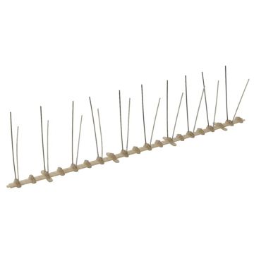 vidaXL Set bandă cu țepi antipăsări cu 2 rânduri 20 buc. plastic 10 m