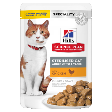 Hill's Science Plan Feline Sterilised Adult Chicken, 85 g