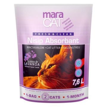 MaraCat, Nisip silicat cu lavanda, 7.6 l