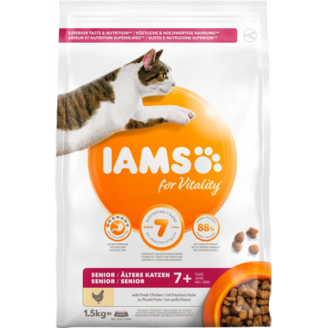 IAMS For Vitality Hrana uscata cu pui pentru pisici adulte 1.5 kg