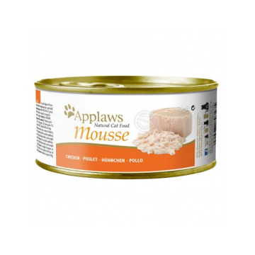 APPLAWS Cat Mousse Tin Chicken hrana umeda pisici adulte, cu pui 72x70g