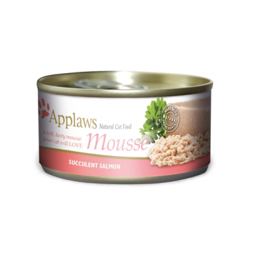 APPLAWS Cat Mousse Tin Salmon hrana umeda pisici adulte, cu somon 72x70g