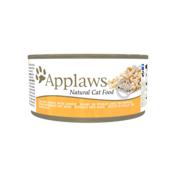 APPLAWS Cat Tin set hrana umeda pentru pisici adulte, pui cu branza 72x70g