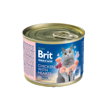 Brit Premium By Nature Cat Chicken With Hearts, 200 g