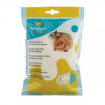 Culcus din bumbac pentru hamsteri, Ferplast, 25 g