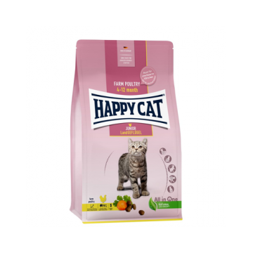 HAPPY CAT Junior Country hrana uscata pentru pisoi, cu pasari de curte 10 kg