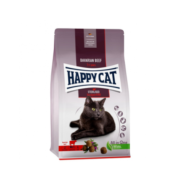 HAPPY CAT Sterilised hrana uscata pentru pisici adulte, sterilizate, cu carne de vita 10 kg