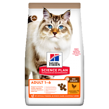 Hill's Science Plan Feline Adult No Grain Chicken, 1.5 kg