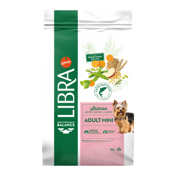 Hrana Uscata Caini Adulti, Libra Dog Adult Mini, Somon, 8 kg