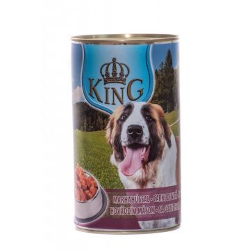 King Dog, conserva cu carne de vita, 1240 g