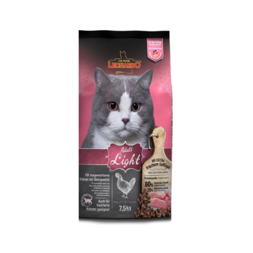LEONARDO Adult Light hrana uscata pentru pisici supraponderale/sterilizate, cu pasare de curte 7,5 kg