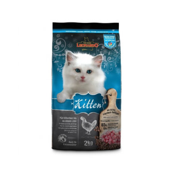 LEONARDO Kitten hrana uscata pisici junior si femele gestante, cu pasare 2 kg