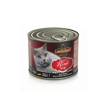 LEONARDO Quality Selection hrana umeda pentru pisici, bogata in carne de vita 200 g