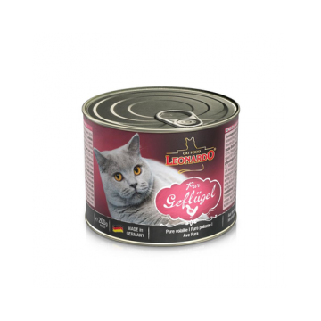LEONARDO Quality Selection hrana umeda pentru pisici, cu pasare de curte 200 g