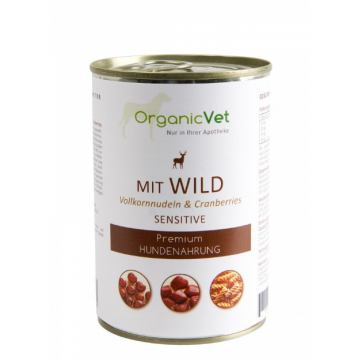 OrganicVet, vanat, paste si merisoare, 400 g ieftina