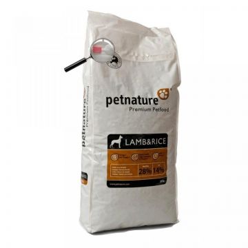 Petnature Lamb & Rice, hrana uscata premium, 20 kg ieftina