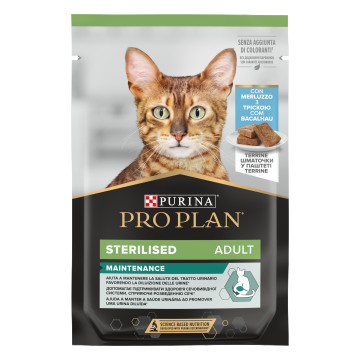 PURINA PROPLAN NUTRISAVOUR STERILISED, Terina cu Cod, hrana umeda pentru pisici, 85 g