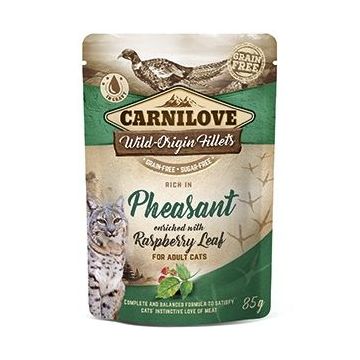 Carnilove Cat Pouch Rich in Pheasant With Raspberry Leaves, 85 g ieftina