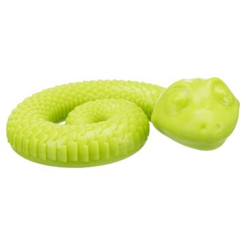 Jucarie Caini Snack Sarpe Verde 18 cm 34950