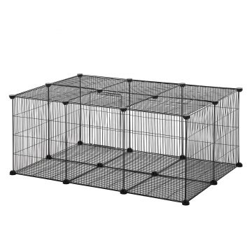 PawHut cusca pentru animale, 22 panouri, 105x70x45cm | AOSOM RO