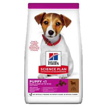 Hill's Science Plan Canine Puppy Small and Mini Lamb and Rice, 6 kg ieftina