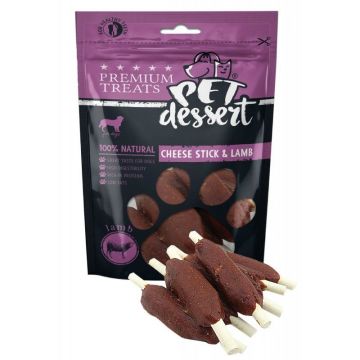 Pet's Dessert Cheese Stick & Lamb, 80 g ieftina