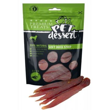 Pet's Dessert Soft Duck Strip, 80 g ieftina