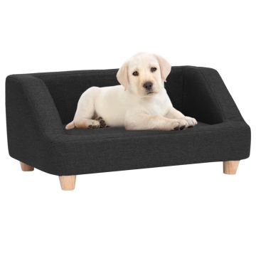 vidaXL Canapea pentru câini, negru, 95x63x39 cm, in