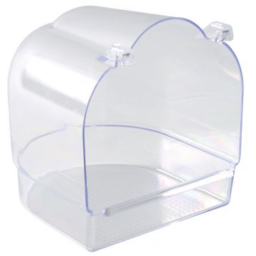 Cadita Plastic Acoperita Transparenta 13x12x13 cm 5402 de firma originala