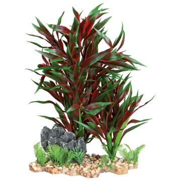 Decor Plante din Plastic in Pietris 28 cm 89304