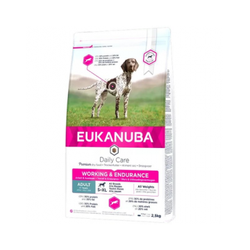 EUKANUBA Daily Care Working&Endurance hrana uscata caini adulti cu nivel de energie crescut 2,5 kg
