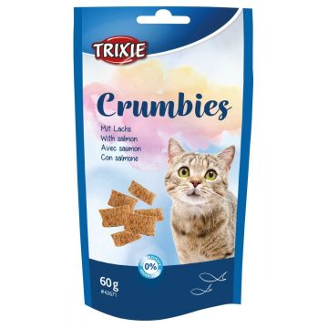 Pernite Crumbies Pisici cu Somon si Taurina 60 g 42671