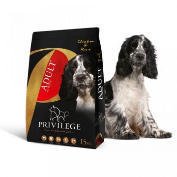 Privilege Adult All Breed, Pui & Orez, 15 kg