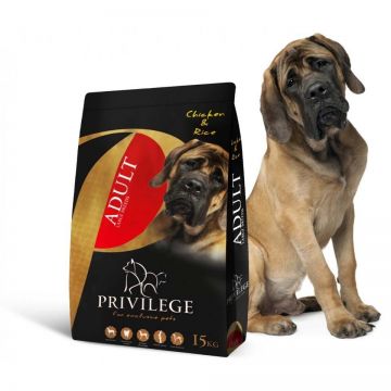 Privilege Adult Large Breed, Pui & Orez, 15 kg