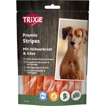 Trixie Recompense pentru Caini, Premio, Fasii cu Pui si Branza, 100 g