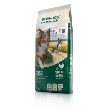 BEWI DOG Basic Hrana uscata pentru caini adulti, cu pasare 12,5 kg