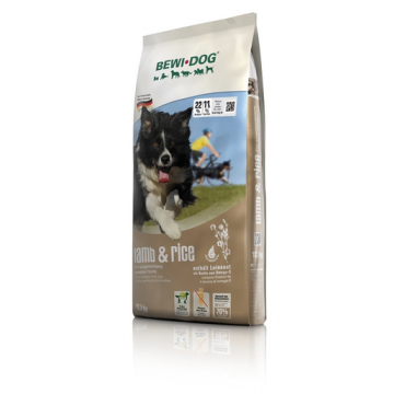 BEWI DOG Lamb & Rice Hrana uscata pentru caini adulti, cu miel si orez 12,5 kg