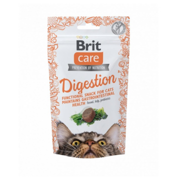 BRIT Care Cat Snack Digestion recompense pentru pisici, digestie sanatoasa 50 g
