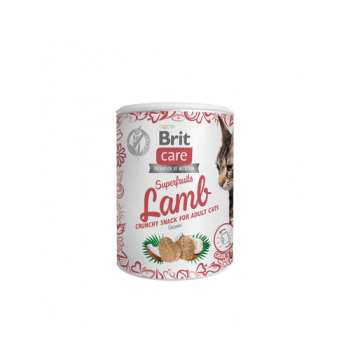 BRIT Care Cat Snack Superfruits recompense pentru pisici, cu miel 100 g